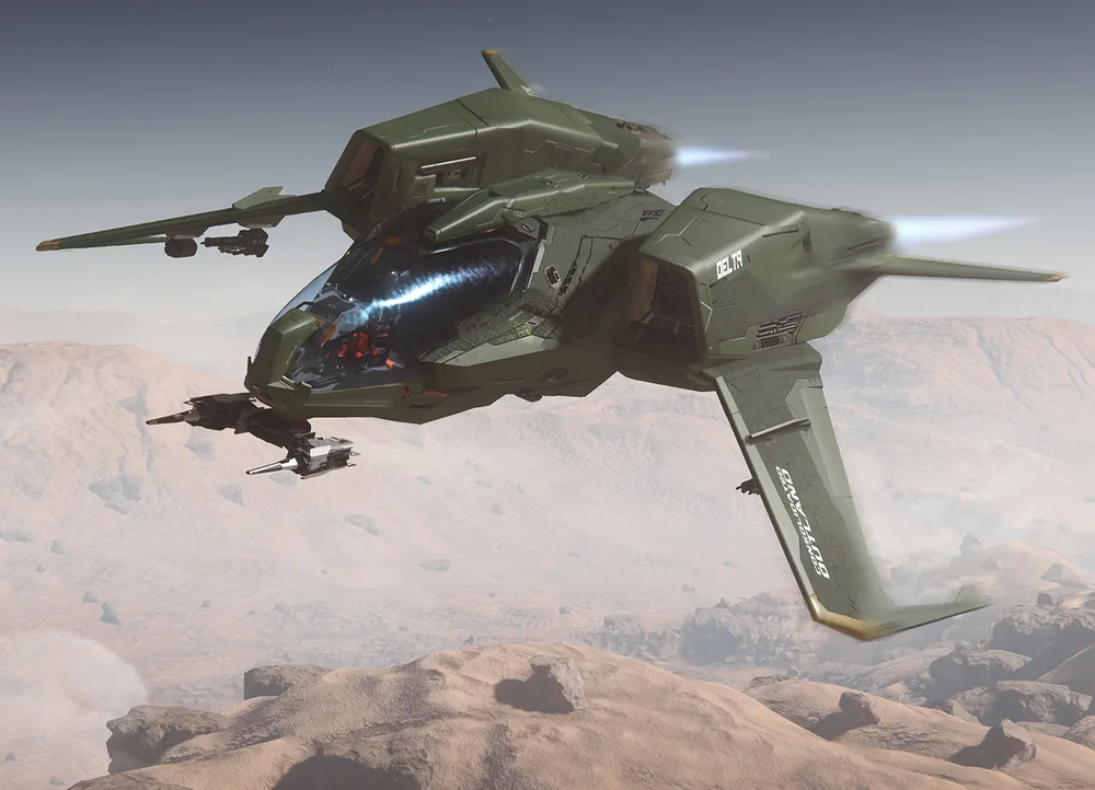 Top view of the Consolidated Mustang Delta